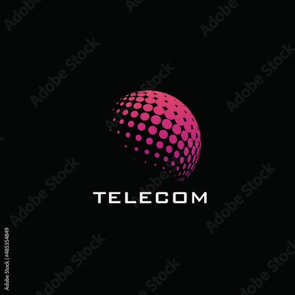 Fototapeta TELECOM logo inspiration