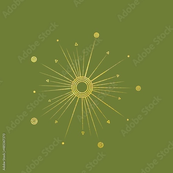 Obraz Abstract gold star