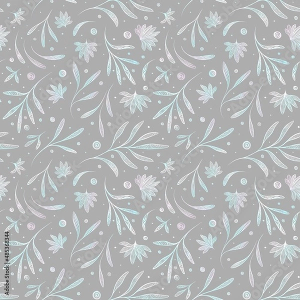 Fototapeta Pattern with abstract flora