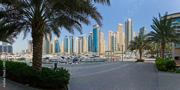 Obraz Dubai Marina with Palms