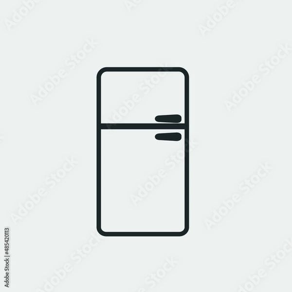 Fototapeta Refrigerator vector icon