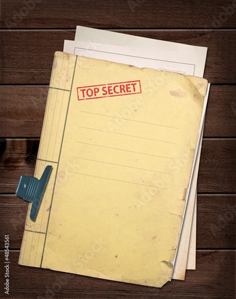 Obraz top secret file.