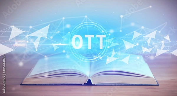 Fototapeta Open book with abbreviation