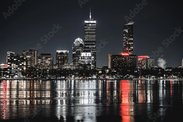 Obraz Boston skyline gritty