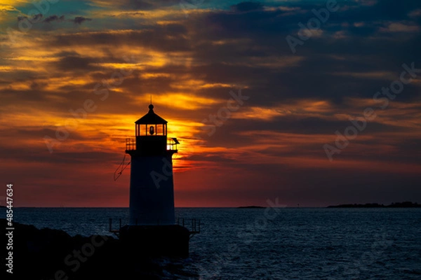 Fototapeta Lighthouse at sunrise