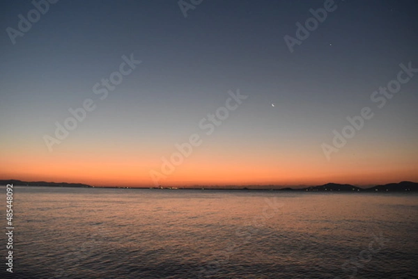 Obraz 朝焼け夜明け前