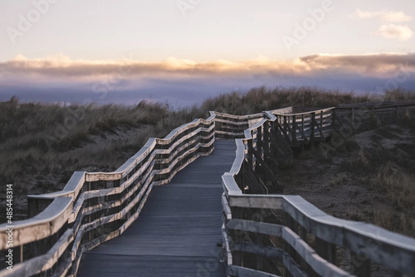 Fototapeta Boardwalk to beach