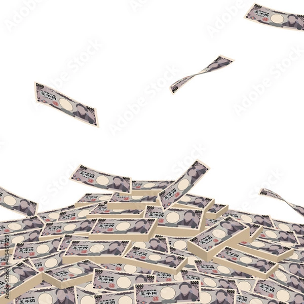 Fototapeta 五千円　札束　お札　お金　現金