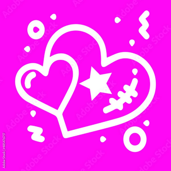 Obraz background with hearts