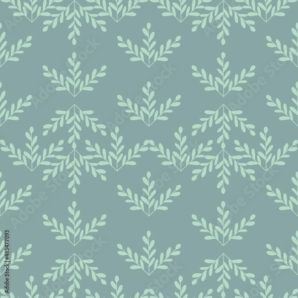 Fototapeta seamless pattern  background with leaves