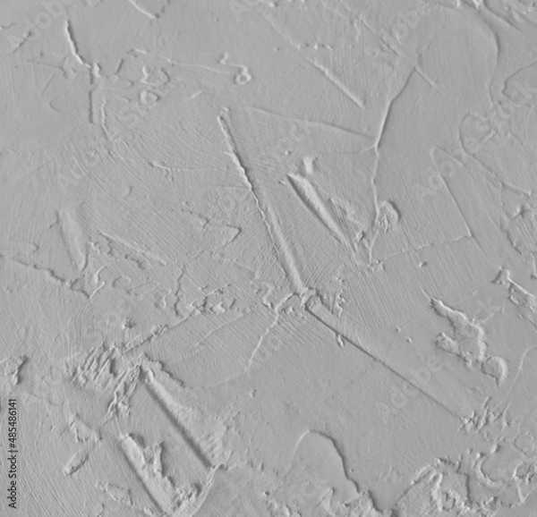 Fototapeta grey textured decorative stucco background with place for text