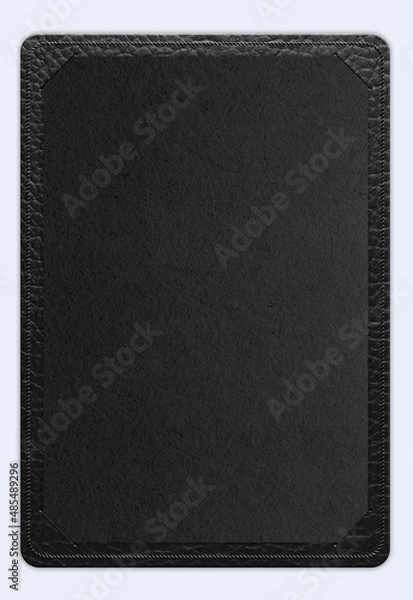 Obraz restaurant leather black menu paper 
