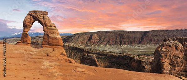 Obraz Sunset over Delicate Arch in the USA