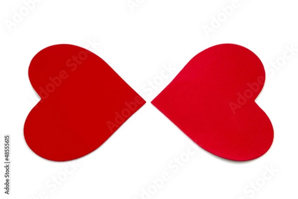 Obraz Two Valentine hearts.