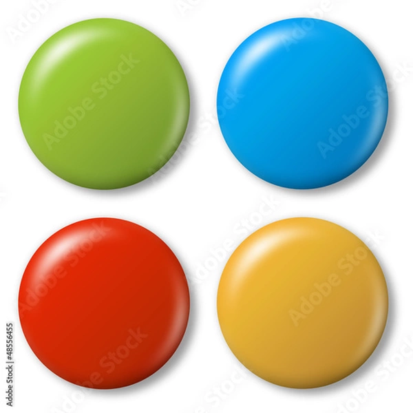 Obraz 4 kolorowe magnesy