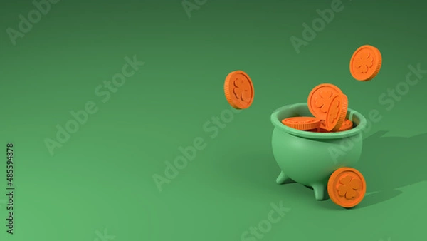 Obraz 3D illustration. St. Patrick's Day