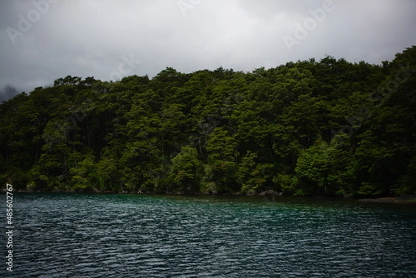 Obraz clouds over the river