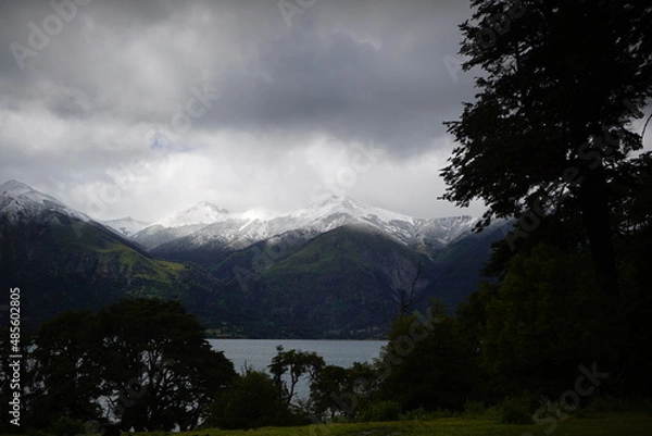 Obraz landscape with clouds