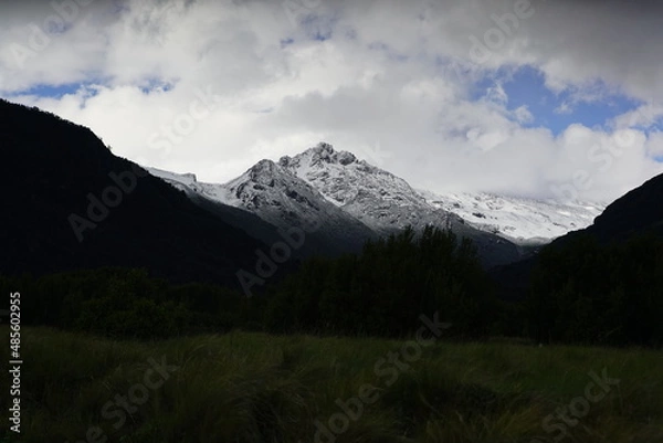 Obraz mountains and clouds, Lanin