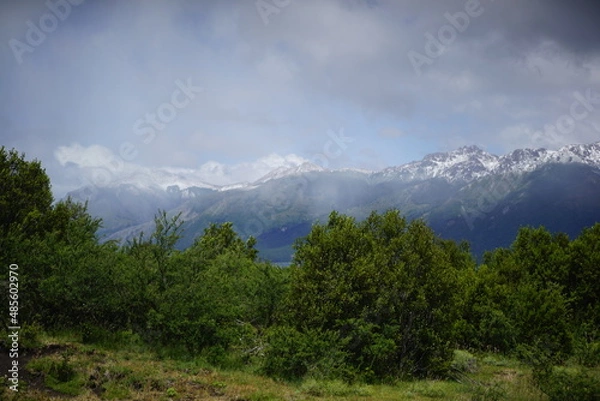 Obraz clouds over mountain