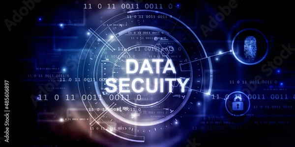 Fototapeta 2d illustration data security concept
