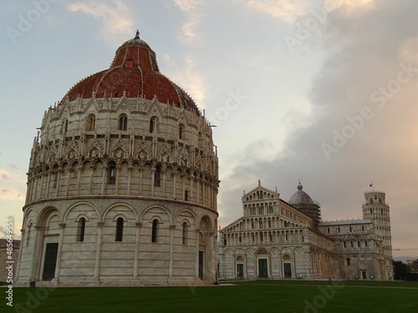 Obraz Pisa Baptistery and Cathedral