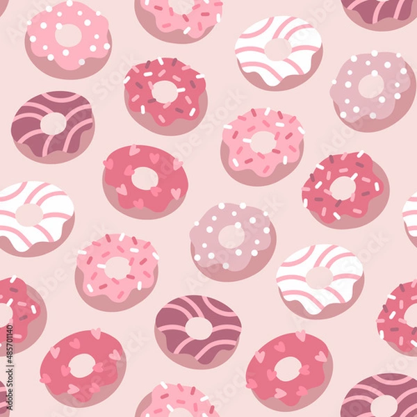 Obraz Romantic donut pattern