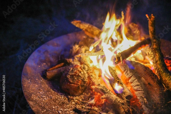 Fototapeta キャンプファイア