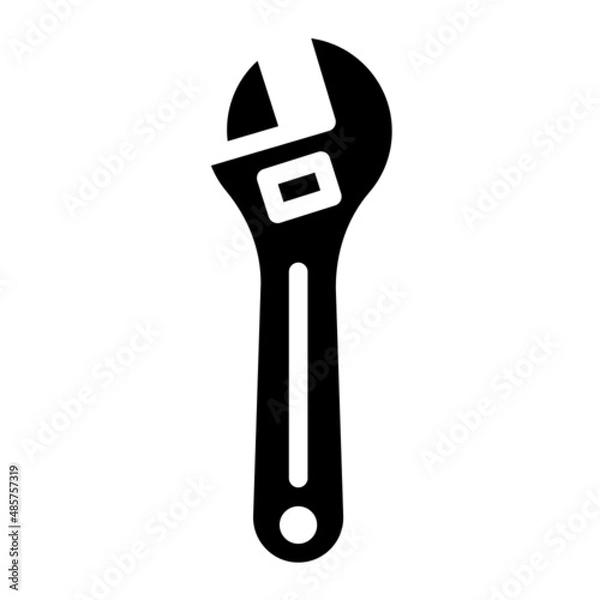 Obraz spanner glyph icon