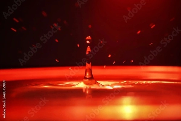 Fototapeta red wine splash