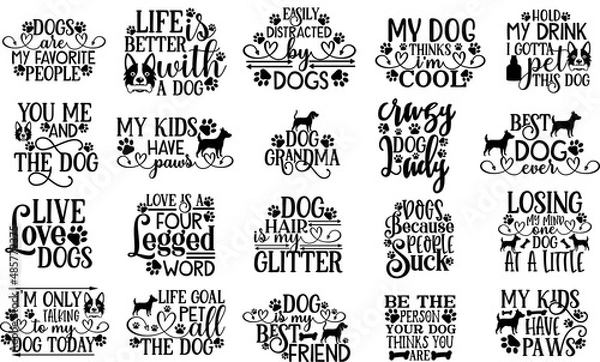 Obraz dog svg bundle