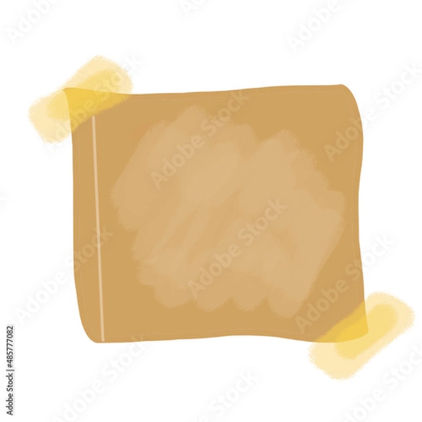 Fototapeta brown sticky note