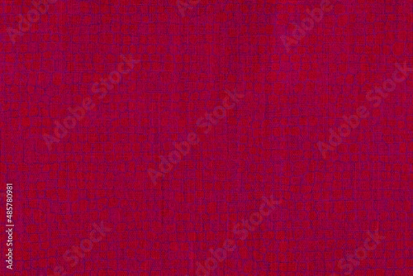 Fototapeta red and purple knitted pattern fabric background linen canvas