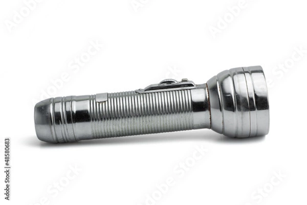 Obraz Old metal flashlight