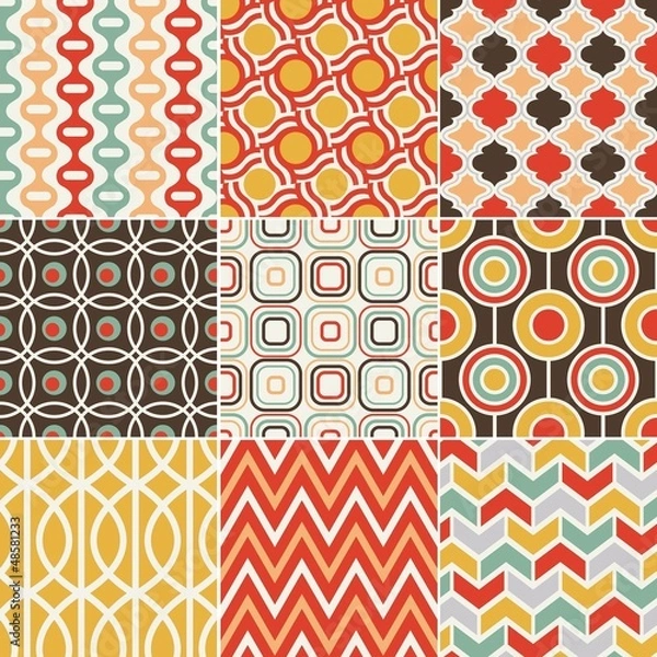 Obraz retro seamless pattern