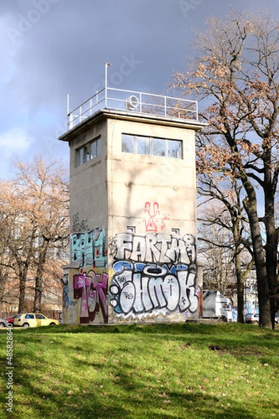 Obraz GDR border tower in Berlin Treptow