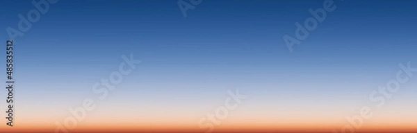 Obraz Clear blue evening sky with sunset light seamless background