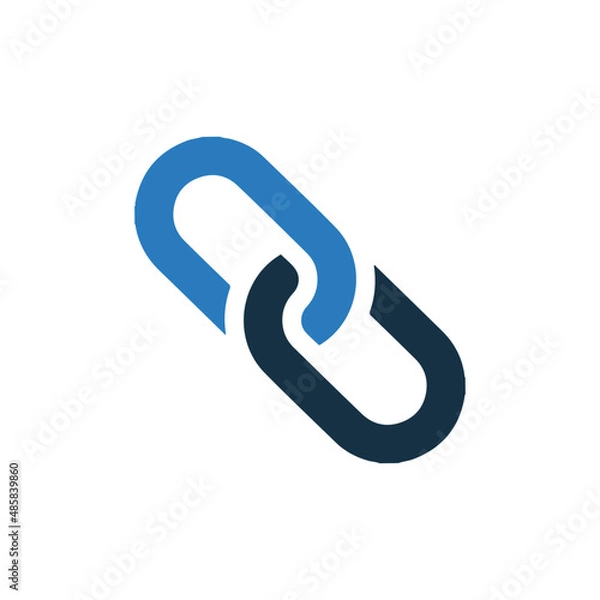 Obraz Link and hyperlink or linkage icon