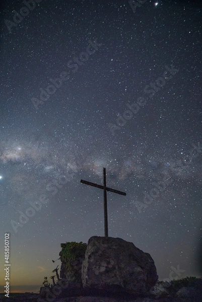 Fototapeta cross on the sky