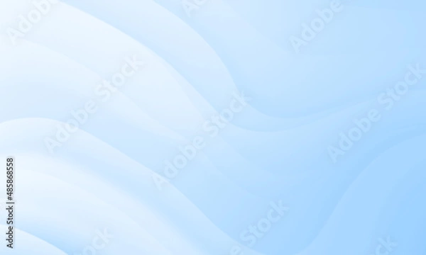Fototapeta Abstract blue white colors gradient with wave  texture healthcare background.
