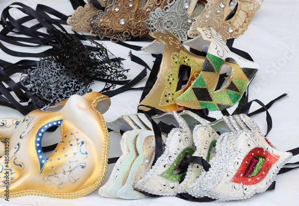 Obraz various carnival masks to cover the face