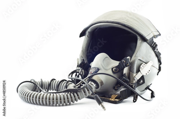 Obraz Flight helmet with oxygen mask.