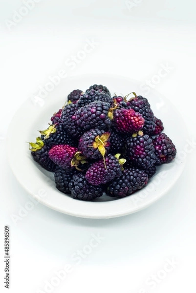 Obraz raspberry and blackberry tart