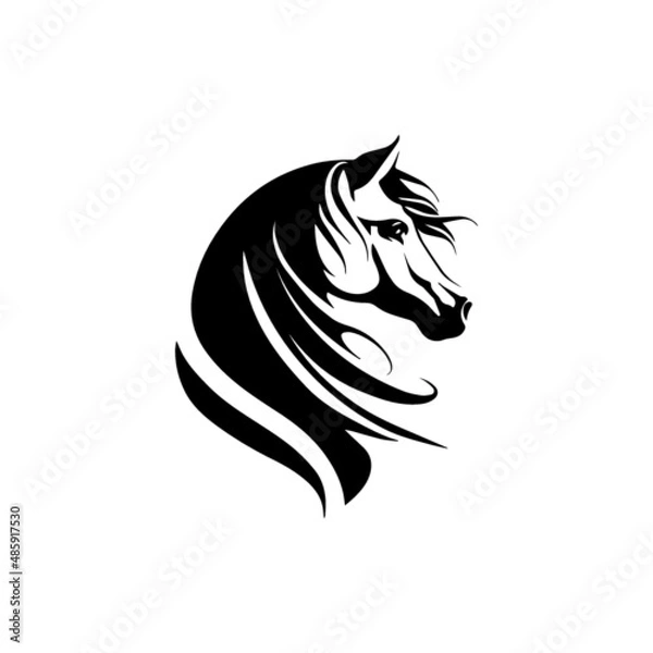 Obraz horse head vector