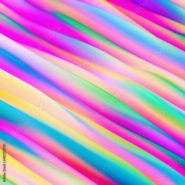 Obraz Colorful Abstract 3D Waves