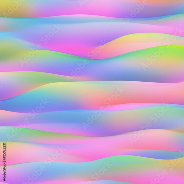 Obraz Multicolored Gradient Vertical Waves