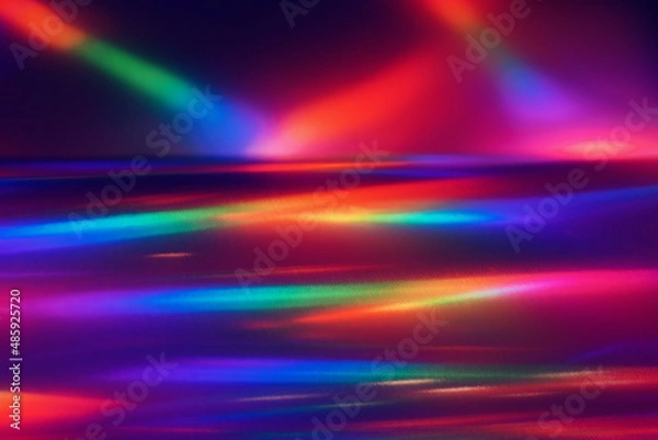 Obraz Prismatic Reflective Glowing Tubes