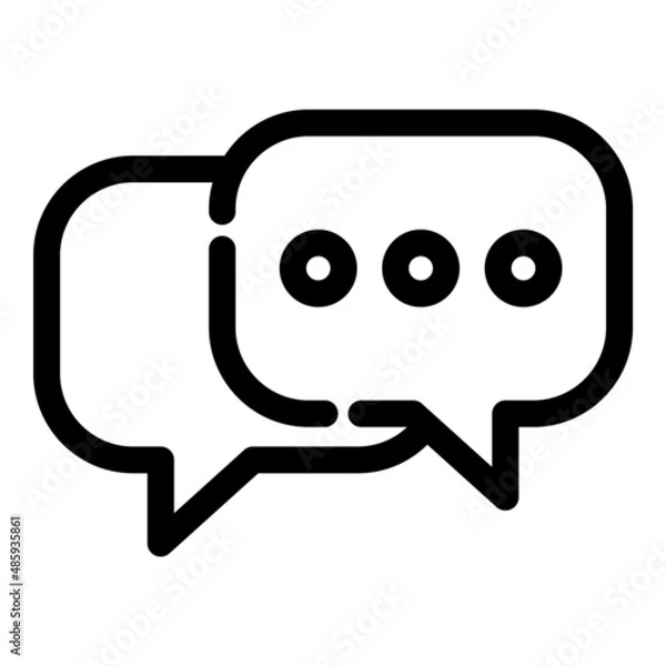 Fototapeta Message Flat Icon Isolated On White Background