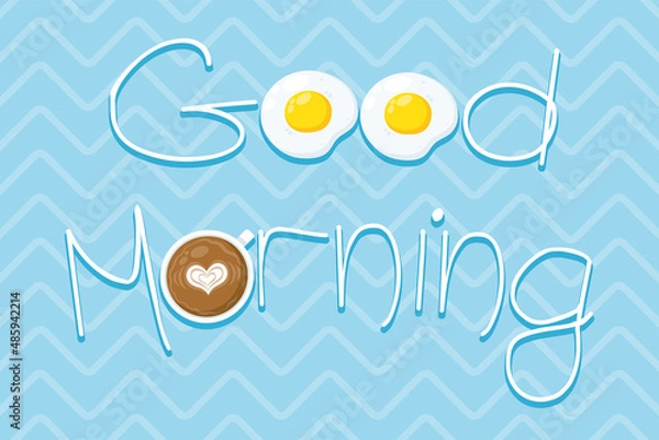 Fototapeta good morning lettering