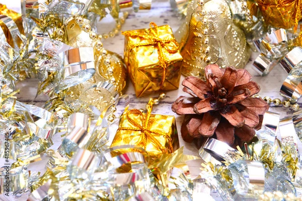 Obraz キラキラしたクリスマスの飾り